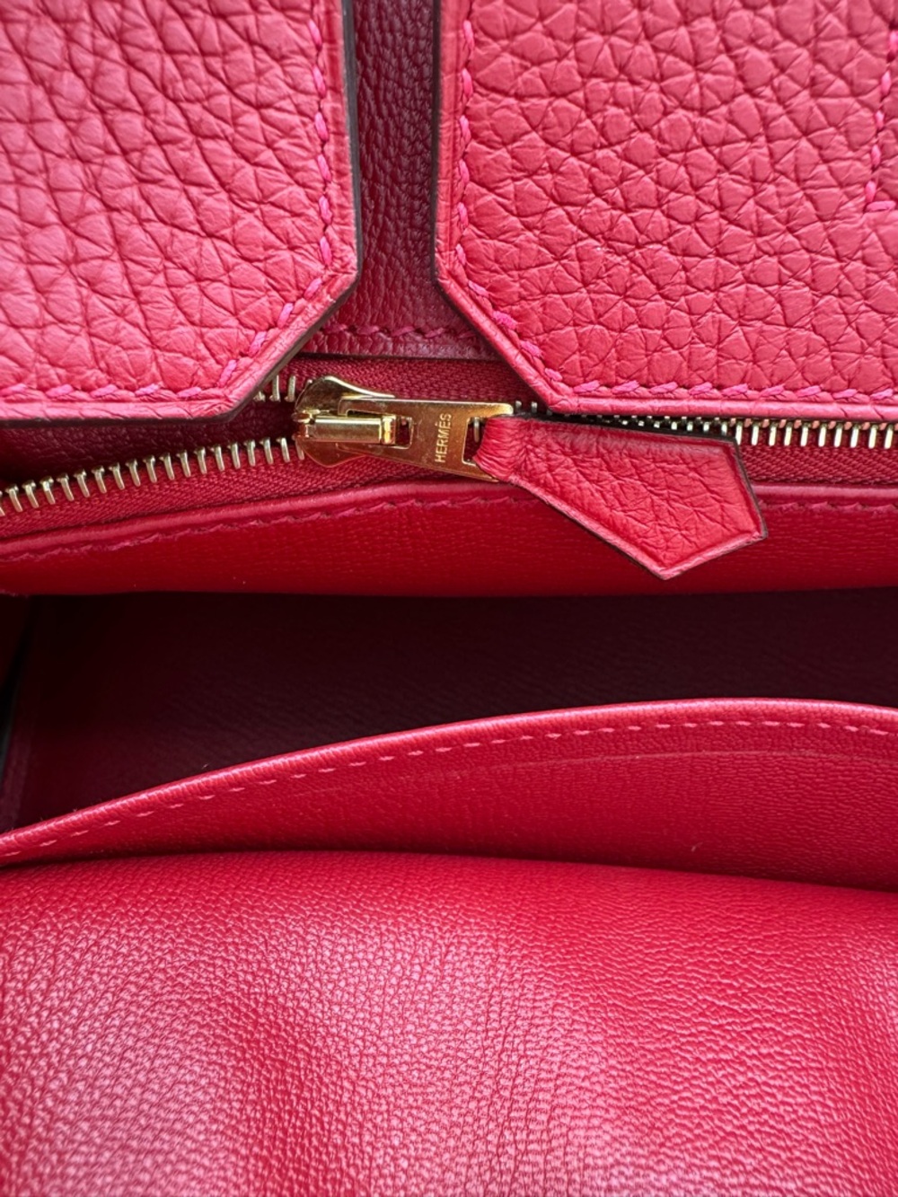Hermès Red Birkin 30, Clemence - Picture 16 of 16